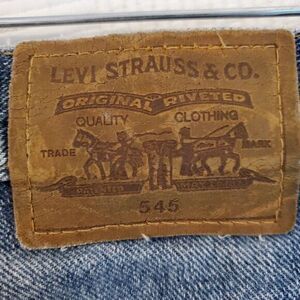 Levis Jeans‎ Loose 545 34x34 Made In USA Denim  Blue Vintage Skater Grunge 90's